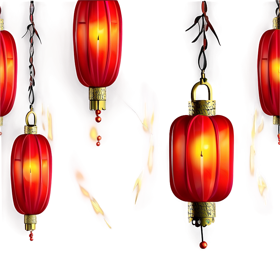 Chinese Lantern With Candle Png 06262024