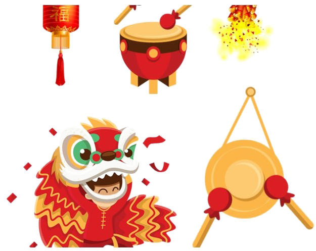 Chinese New Year Celebration Icons