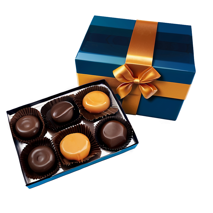 Chocolate And Caramel Box Png Dfr