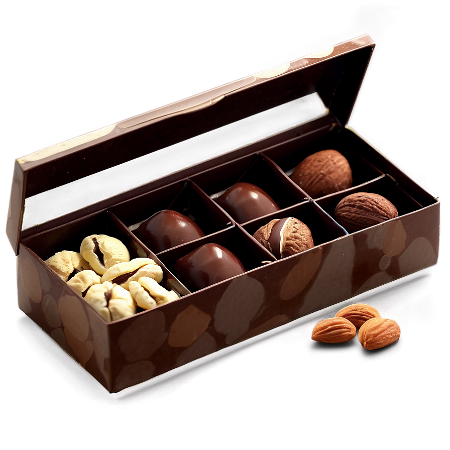 Chocolate And Nuts Box Png 06212024