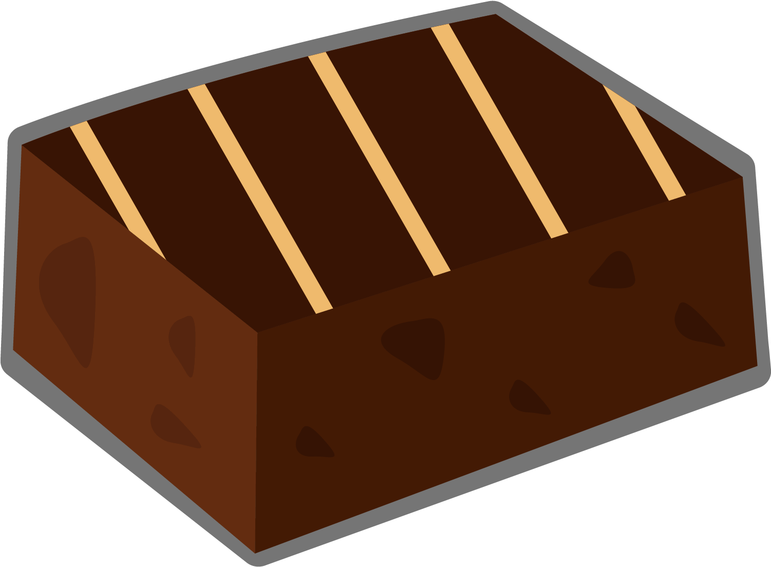 Chocolate Brownie Illustration