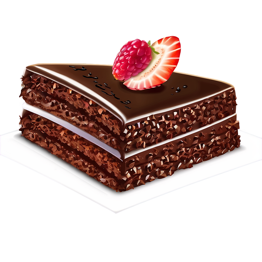 Chocolate Cake Slice Png Sms