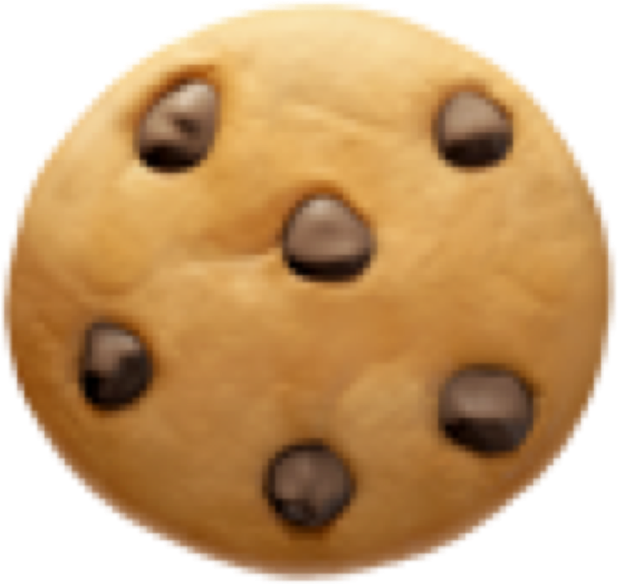 #kookie #cookie #cute #sweet #emoji #emojiiphone #brown - Chocolate Chip Cookie, HD Png Download PNG with transparent background