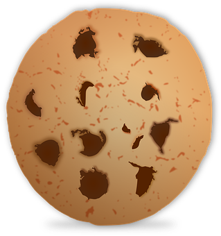 Chocolate Chip Cookie Dark Background