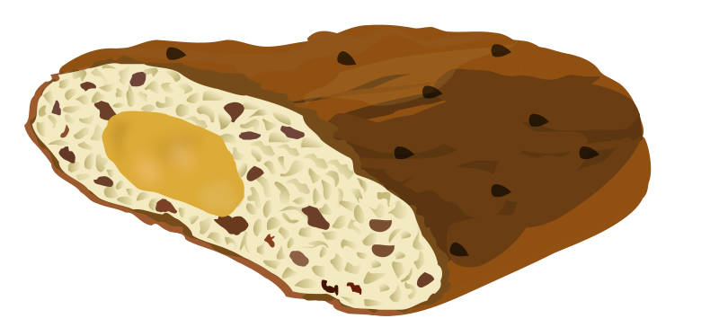 Chocolate Chip Cookie Dough Illustration