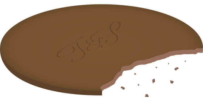 Half Eaten Cookie PNG with transparent background