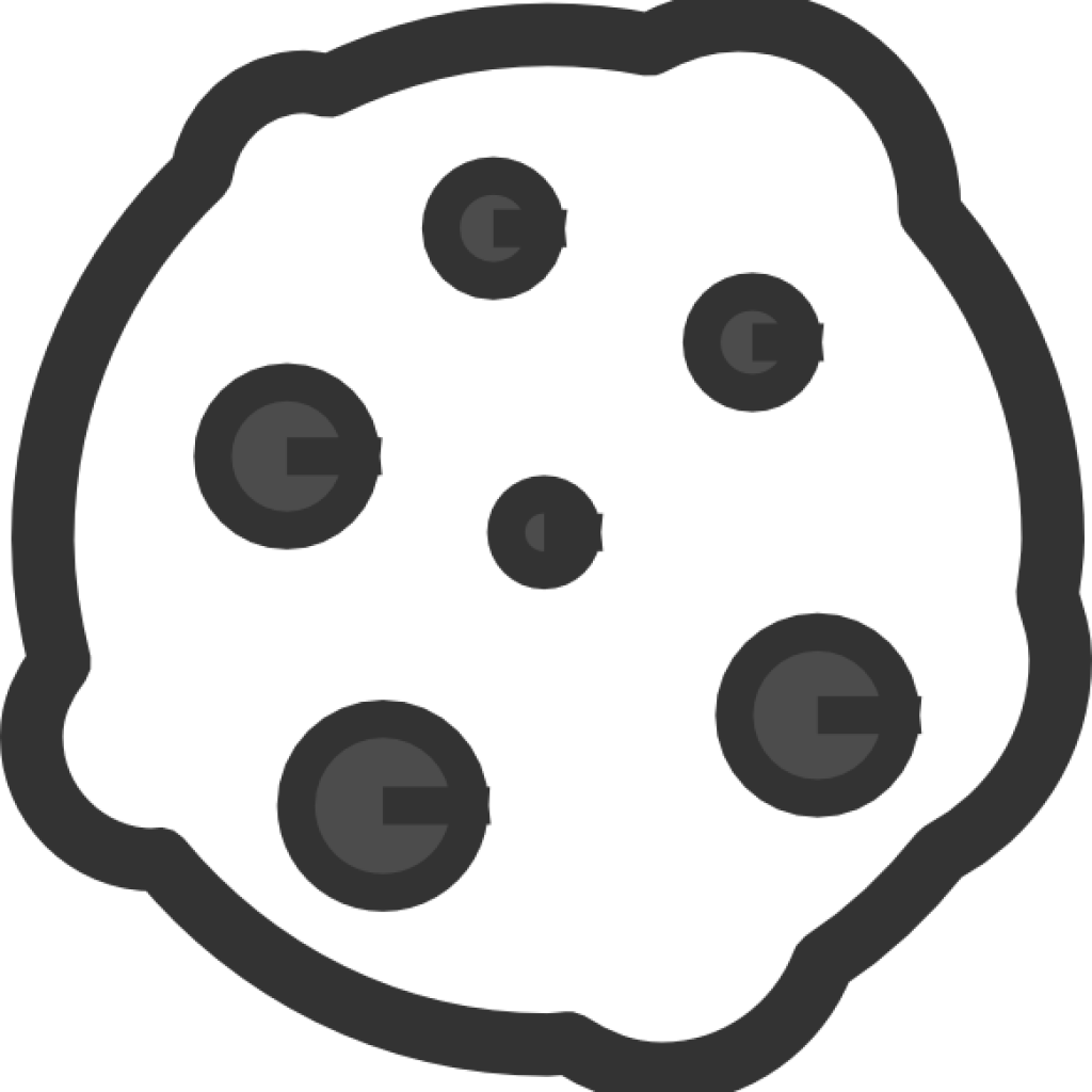 Cookie Clip Art Free - Black And White Cookie Png Clipart, Transparent Png PNG with transparent background