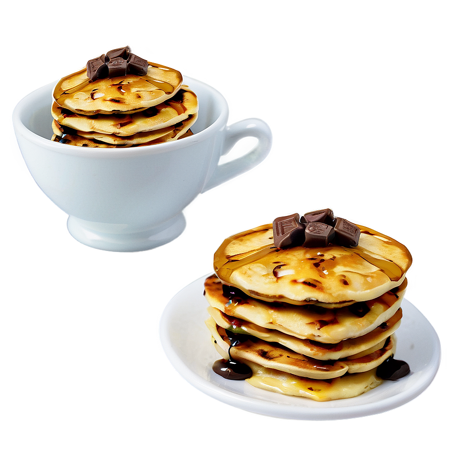 Chocolate Chip Pancakes PNG iey PNG image with a transparent background, free high-resolution download