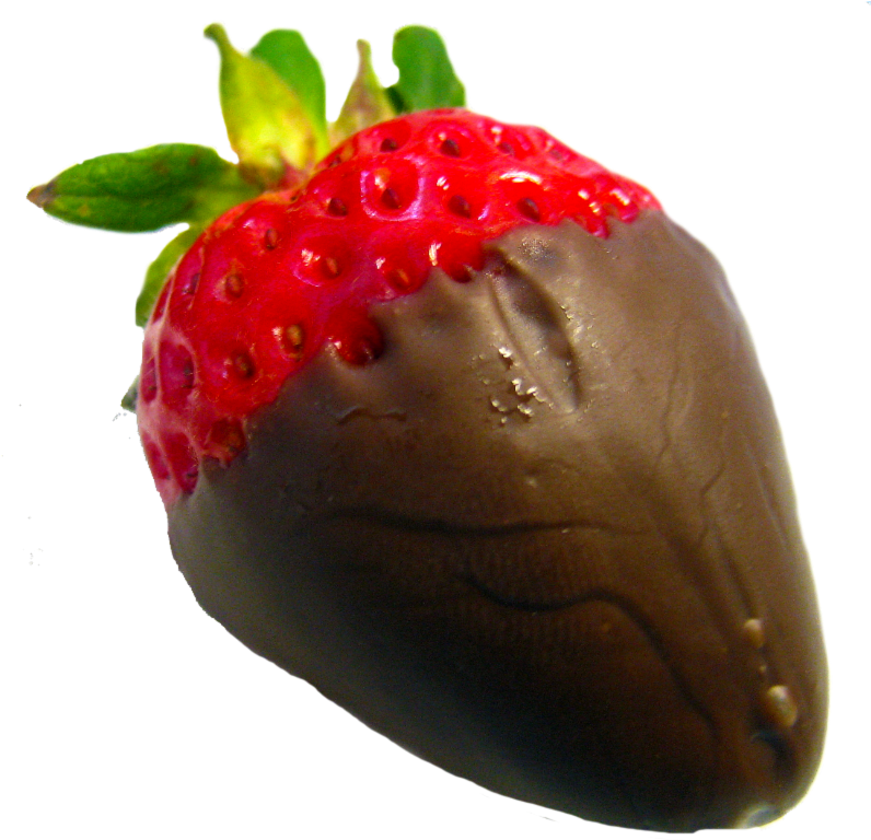 Chocolate Covered Strawberry PNG with transparent background