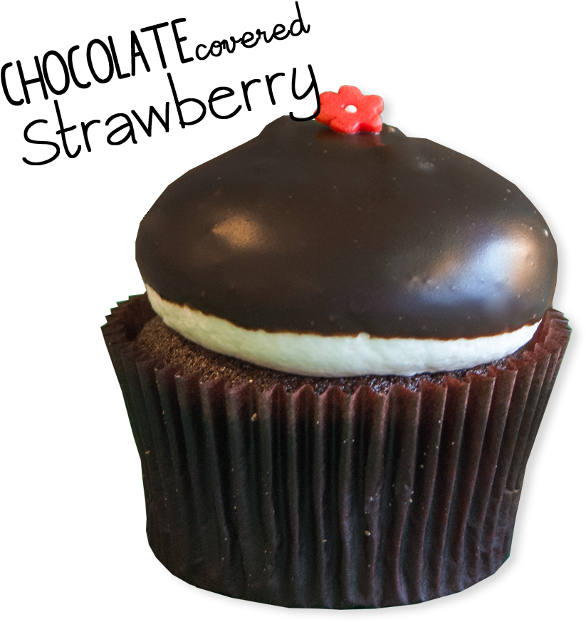 Chocolate Covered Strawberry - Cupcake, HD Png Download PNG with transparent background