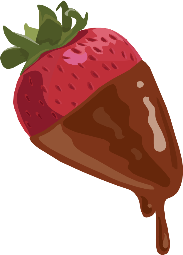 Chocolate Covered Strawberry PNG with transparent background