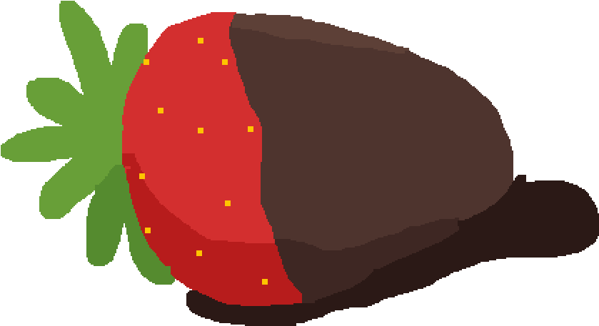 Chocolate Dipped Strawberry Illustration