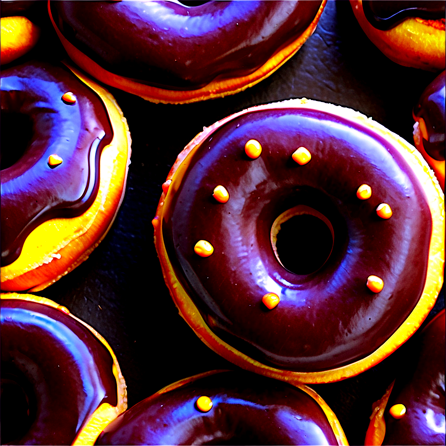 Chocolate Frosted Donut Png Cud56