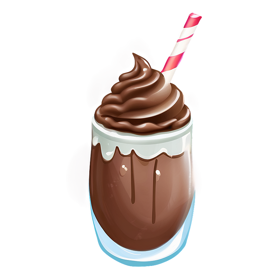 Chocolate Milkshake PNG wey PNG with transparent background