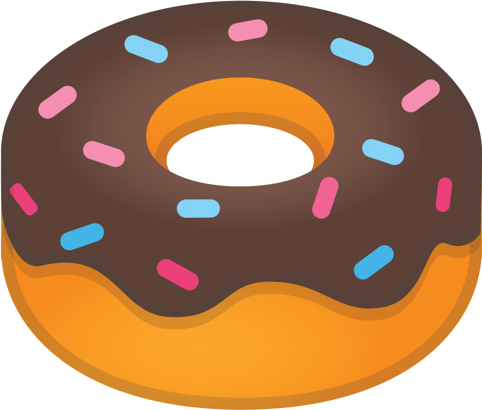 Chocolate Sprinkled Doughnut Illustration