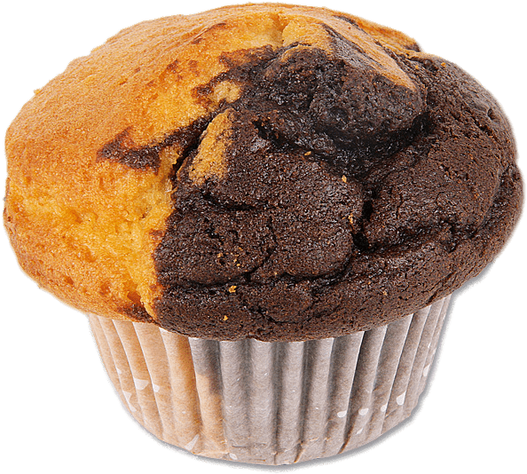Muffin Vanilla And Chocolate - Muffin Vainilla Y Chocolate, HD Png Download PNG with transparent background
