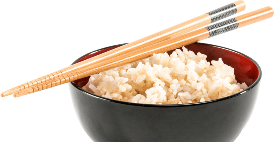 Better Tasting Brown Rice - Brown Rice With Chopsticks, HD Png Download PNG image with a transparent background, free high-resolution download