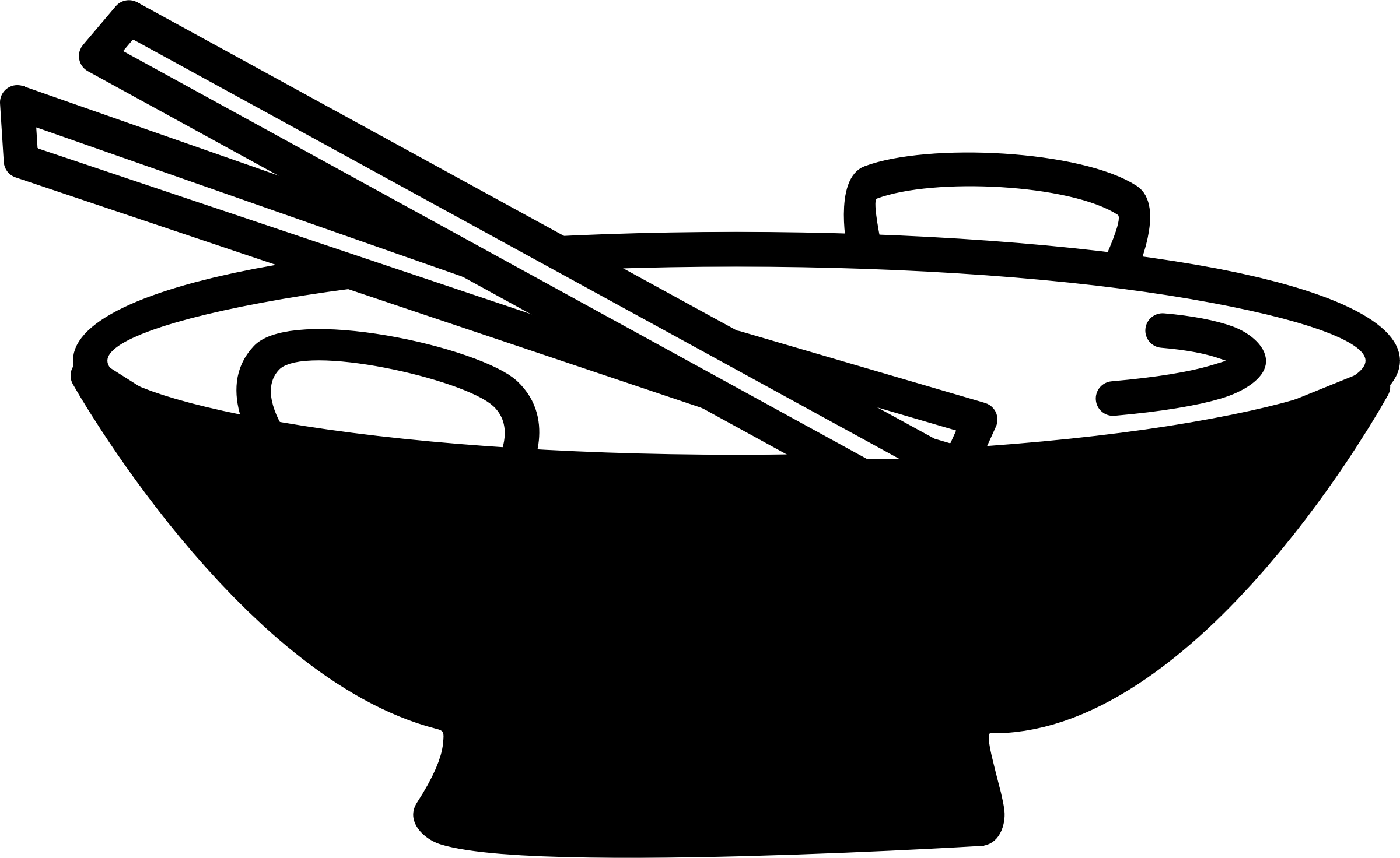 Bowl With Chopsticks - Wok Clip Art, HD Png Download PNG image with a transparent background, free high-resolution download