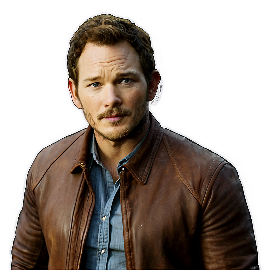 Chris Pratt Portrait PNG yaf30 PNG