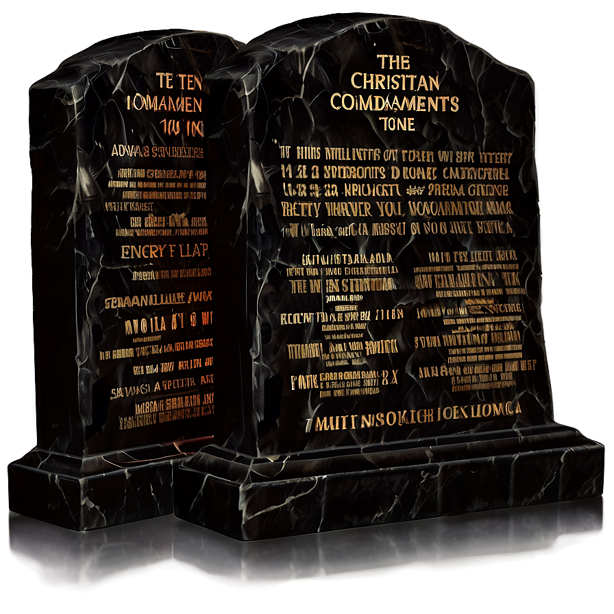 Christian Ten Commandments Png Tpr