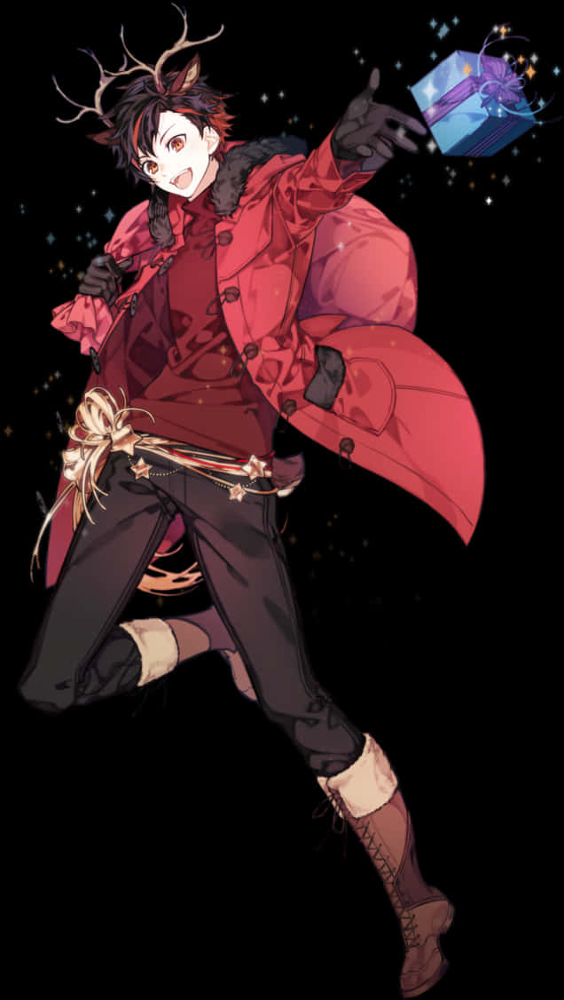 Christmas Anime Boy Png, Transparent Png PNG with transparent background