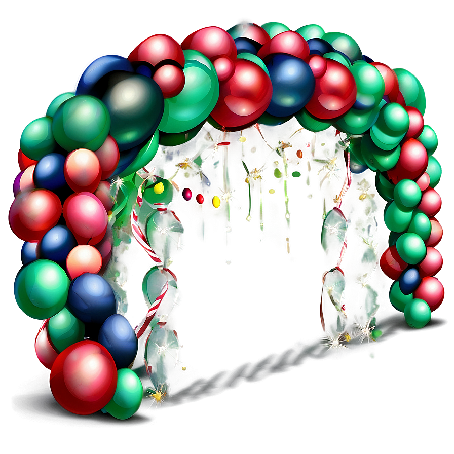 Christmas Balloon Arch Ideas Png 06212024