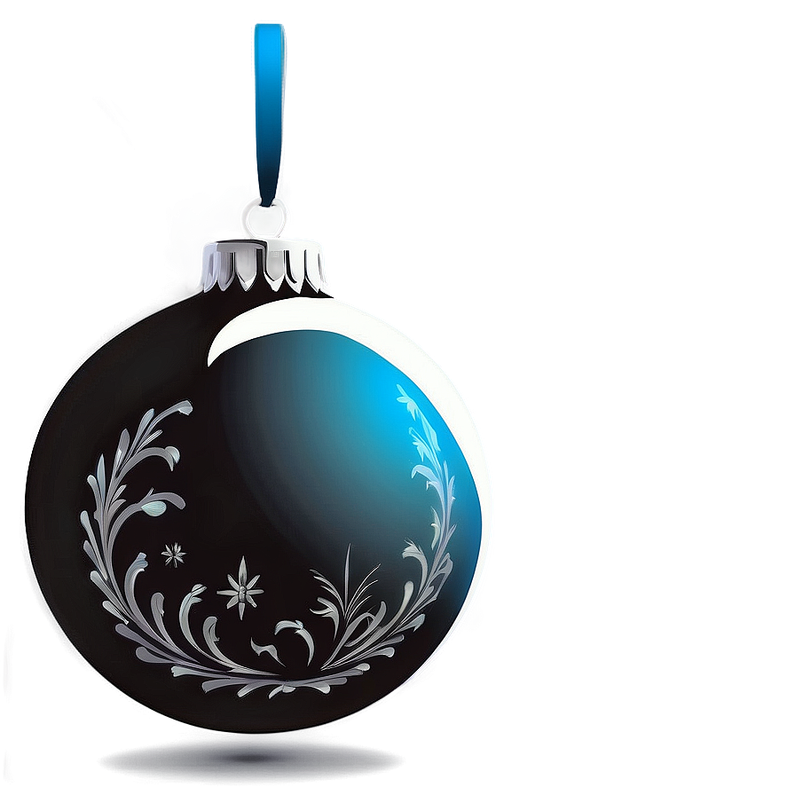 Christmas Bauble Silhouette Png 06272024