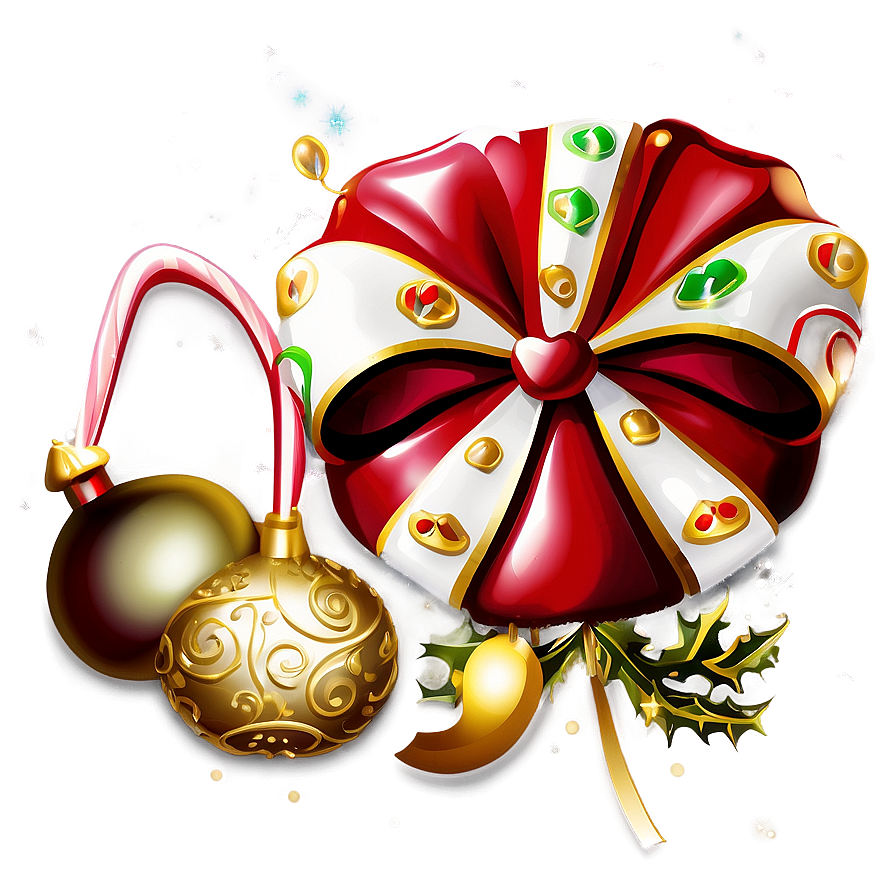 Christmas Bells And Candies Png 54