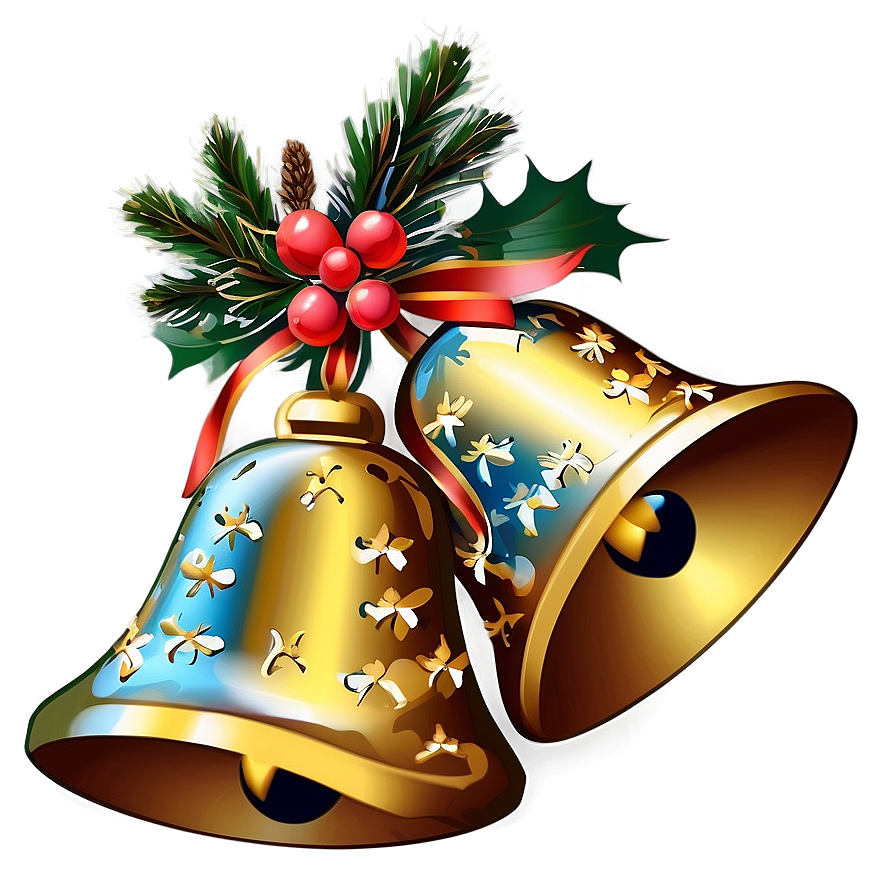 Christmas Bells With Pine Cones Png 06122024