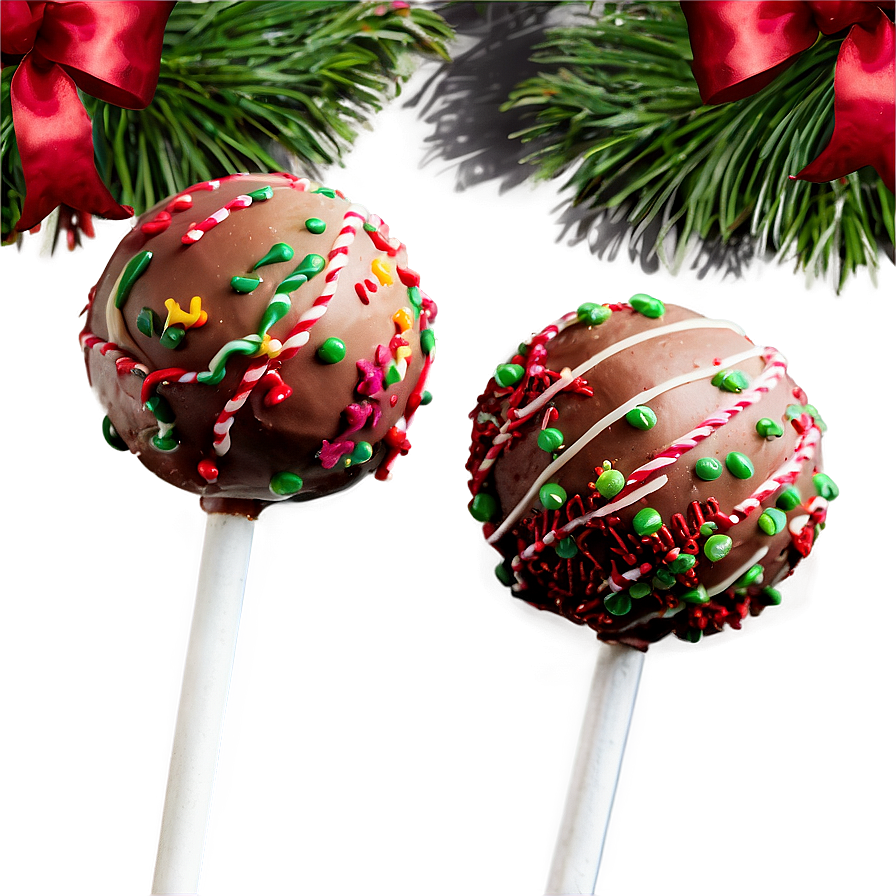 Christmas Cake Pops Png Trq