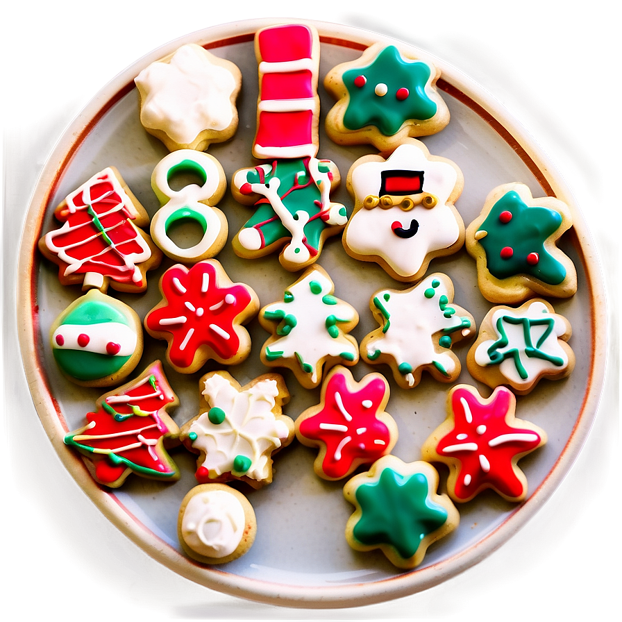 Christmas Cookie Icing Techniques Png Vte9