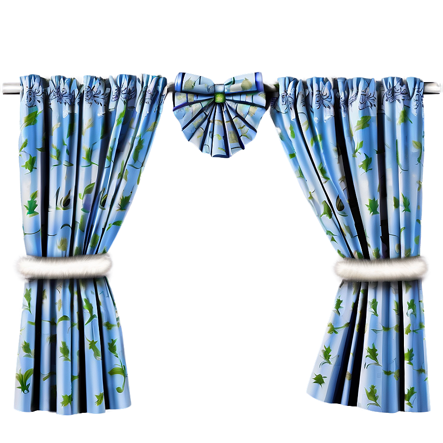 Christmas Decor Curtain Png 05252024