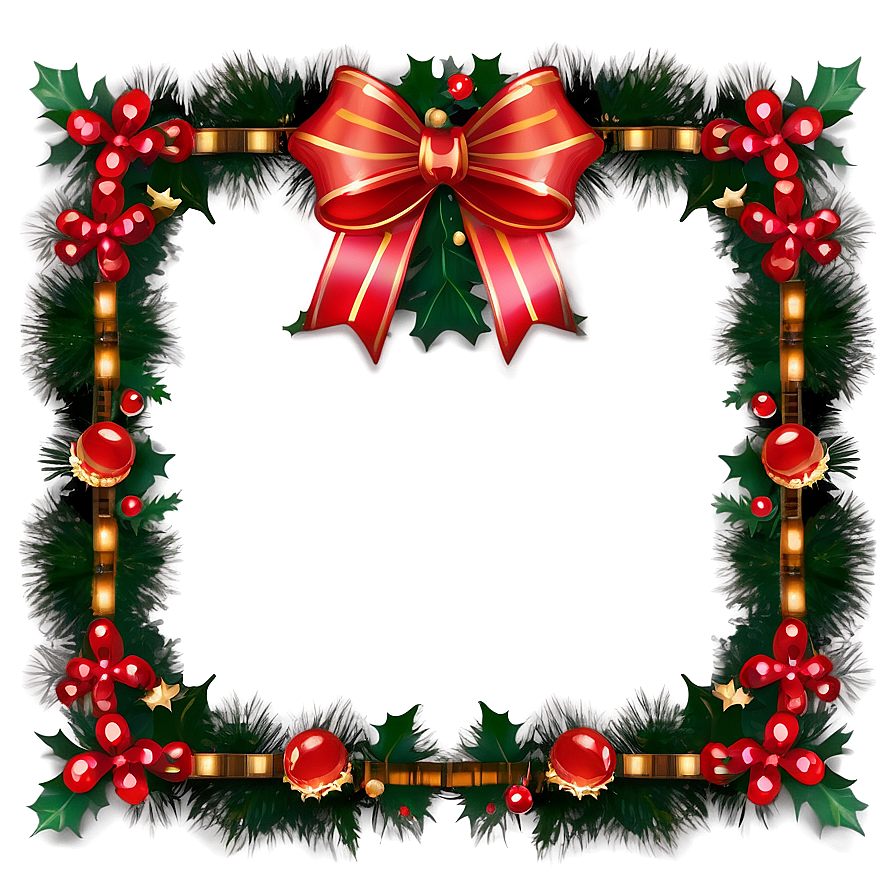 Christmas Decoration Frame Png Cdo2