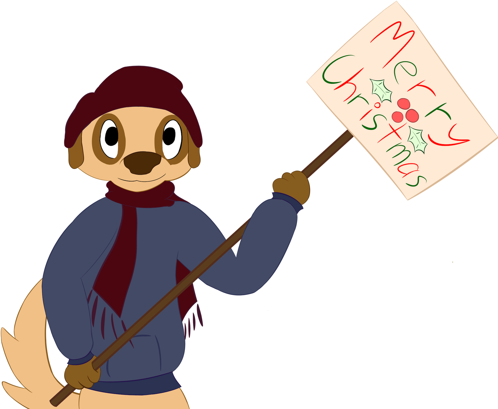 Bruno Wishes You All Merry Christmas - Cartoon, HD Png Download PNG with transparent background
