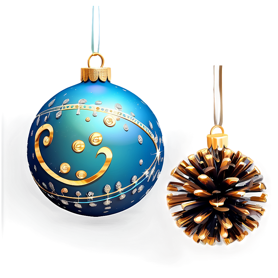 Christmas Eve Festive Ornaments Png 06252024