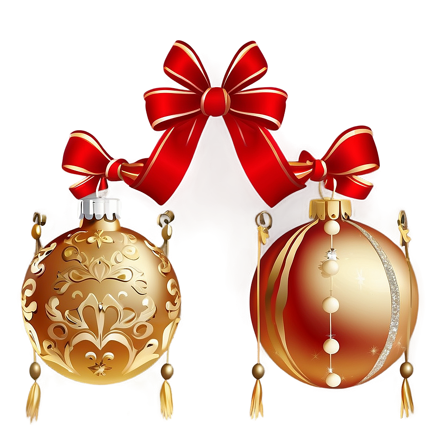 Christmas Eve Festive Ornaments Png 06252024