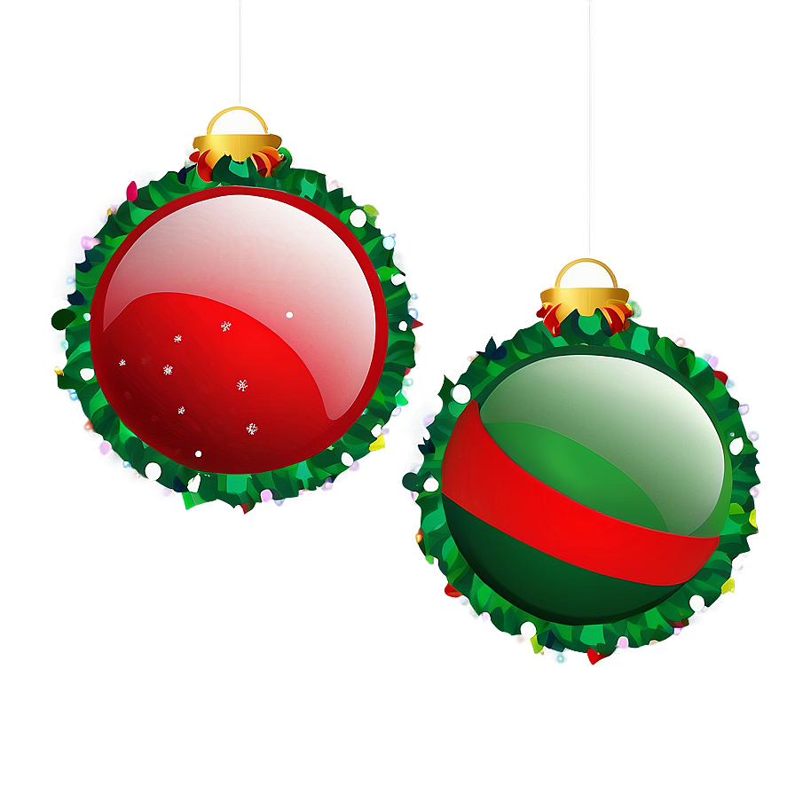 Christmas Eve Red And Green Decor Png 26