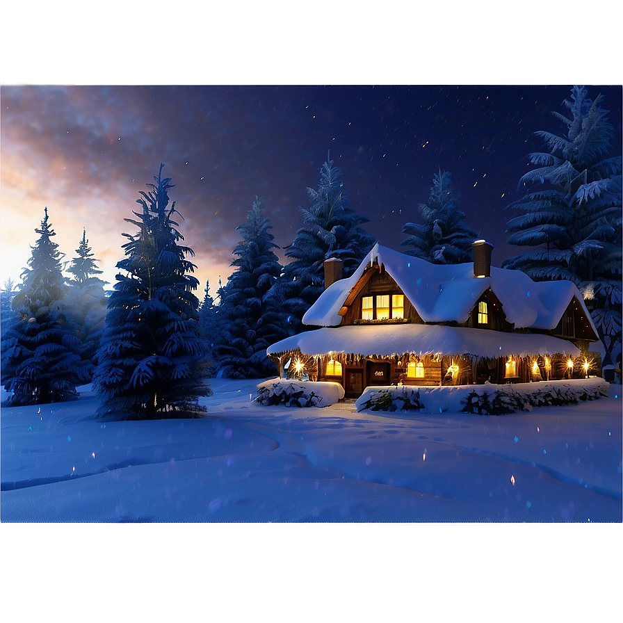 Christmas Eve Winter Wonderland PNG 8 PNG with transparent background