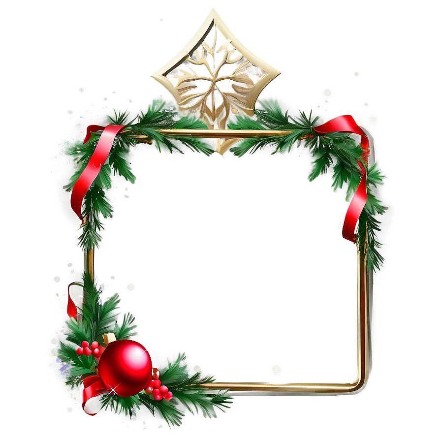 Christmas Frame Design Png Bai