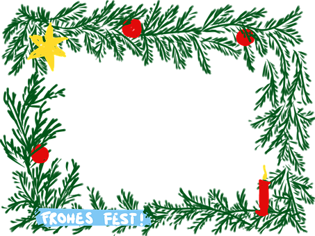 Christmas Framewith Greetings