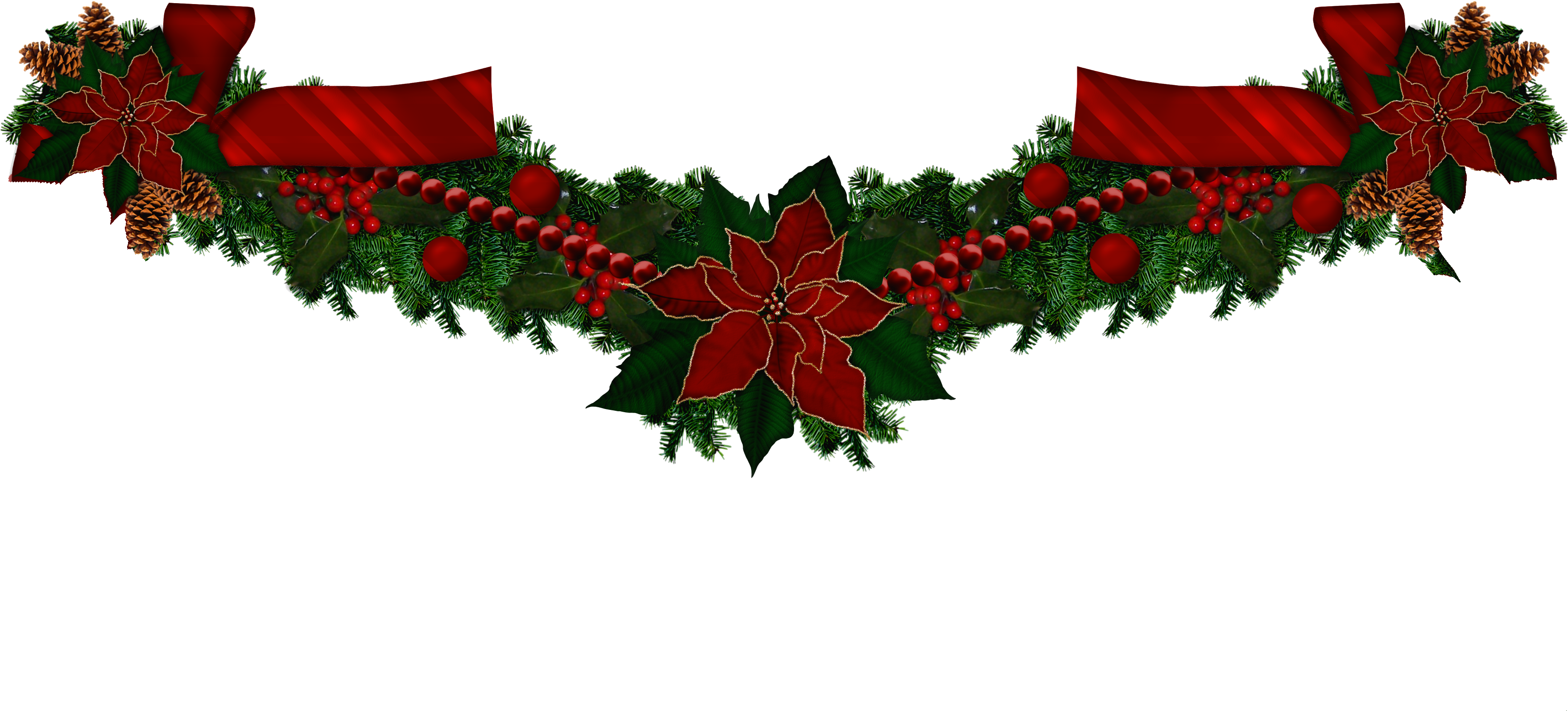 Garland, Christmas Wreaths, Christmas Swags, Holiday - Transparent Transparent Background Christmas Garland, HD Png Download PNG with transparent background