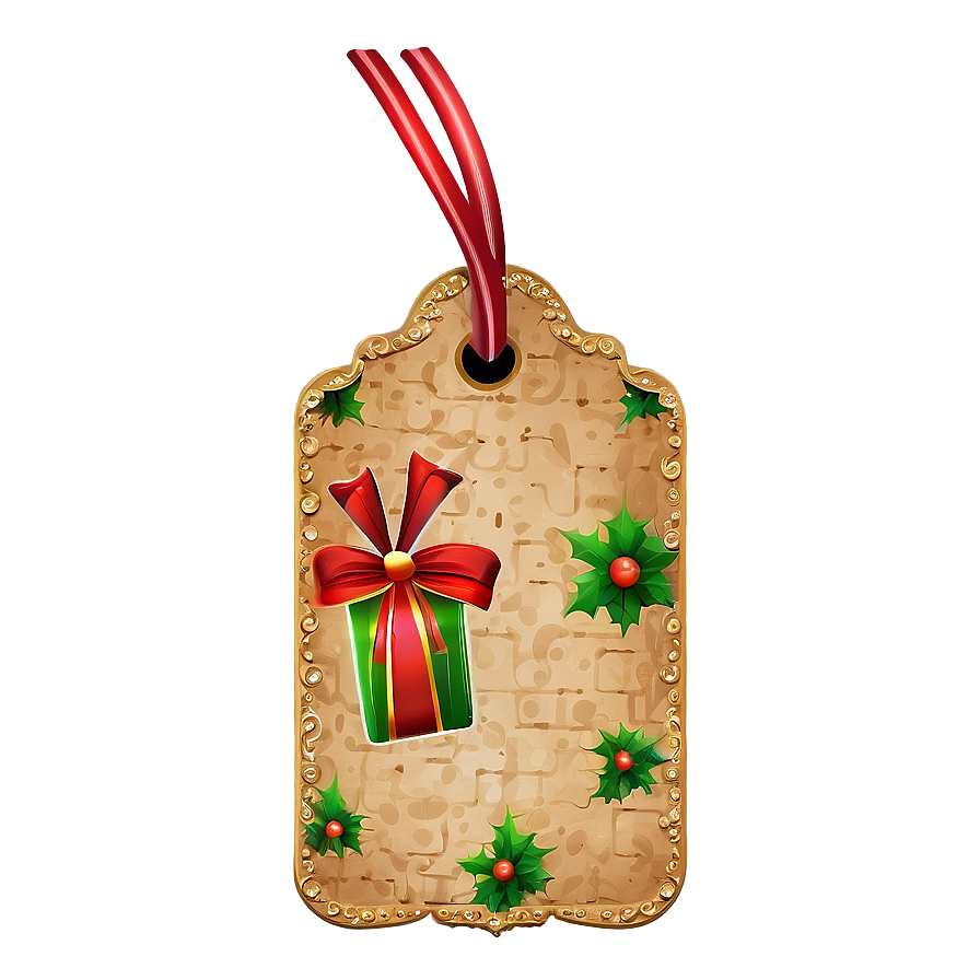 Christmas Gift Tag Png 92