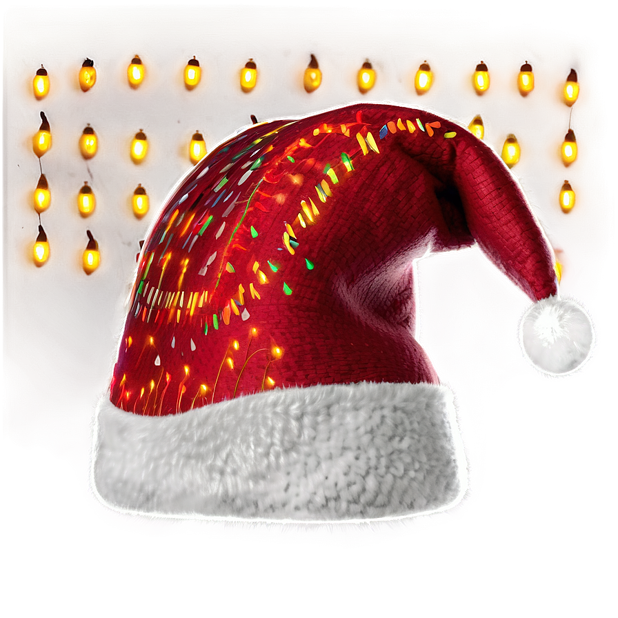 Christmas Hat with Lights PNG ajj PNG image with a transparent background, free high-resolution download