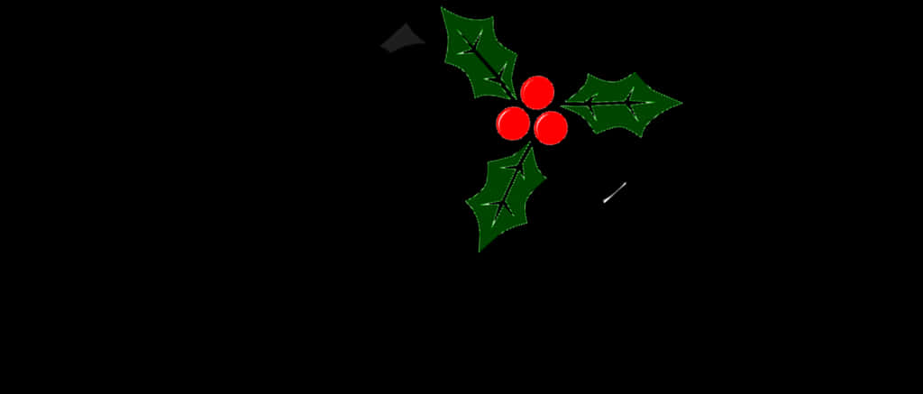 Christmas Holly Berries Graphic PNG with transparent background