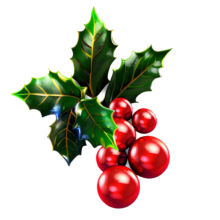 Christmas Holly PNG pmt19 PNG image with a transparent background, free high-resolution download