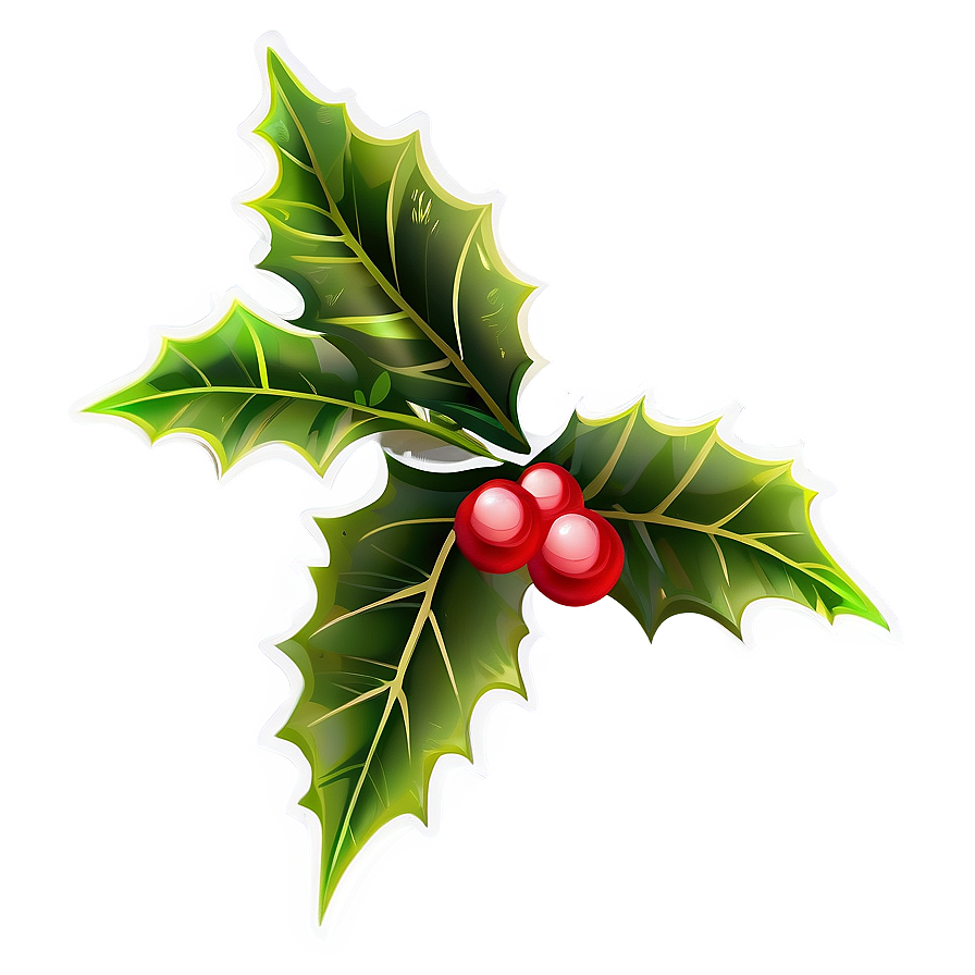 Christmas Holly Silhouette Png Dyg79