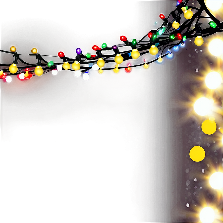 Christmas Lights Background PNG rsv PNG with transparent background