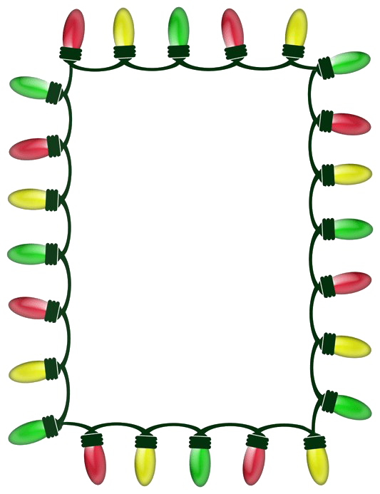 Christmas Lights Border Clipart