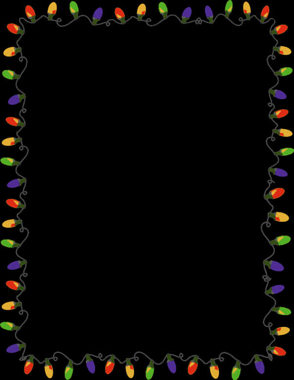 Christmas Lights Border Graphic