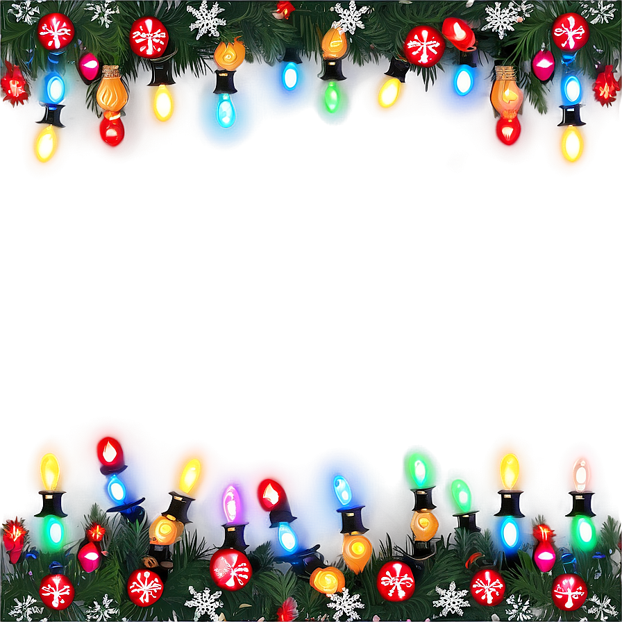 Christmas Lights Border PNG 05032024 PNG with transparent background
